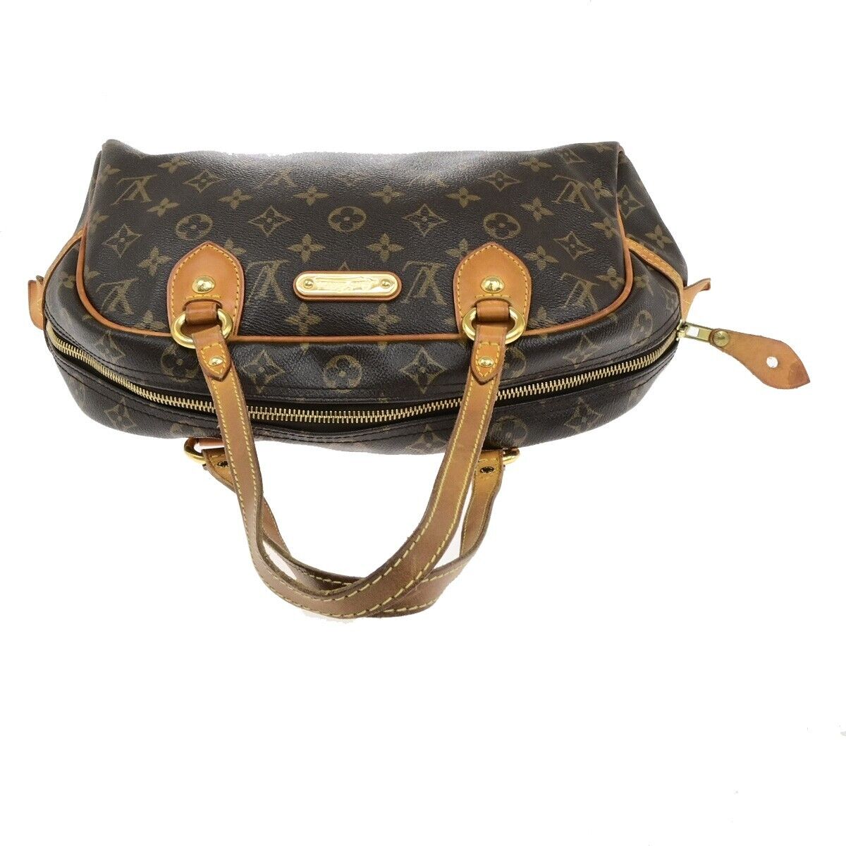 LOUIS VUITTON Montorgueil PM Shoulder Bag Monogram Leather Brown M95565 16KA545