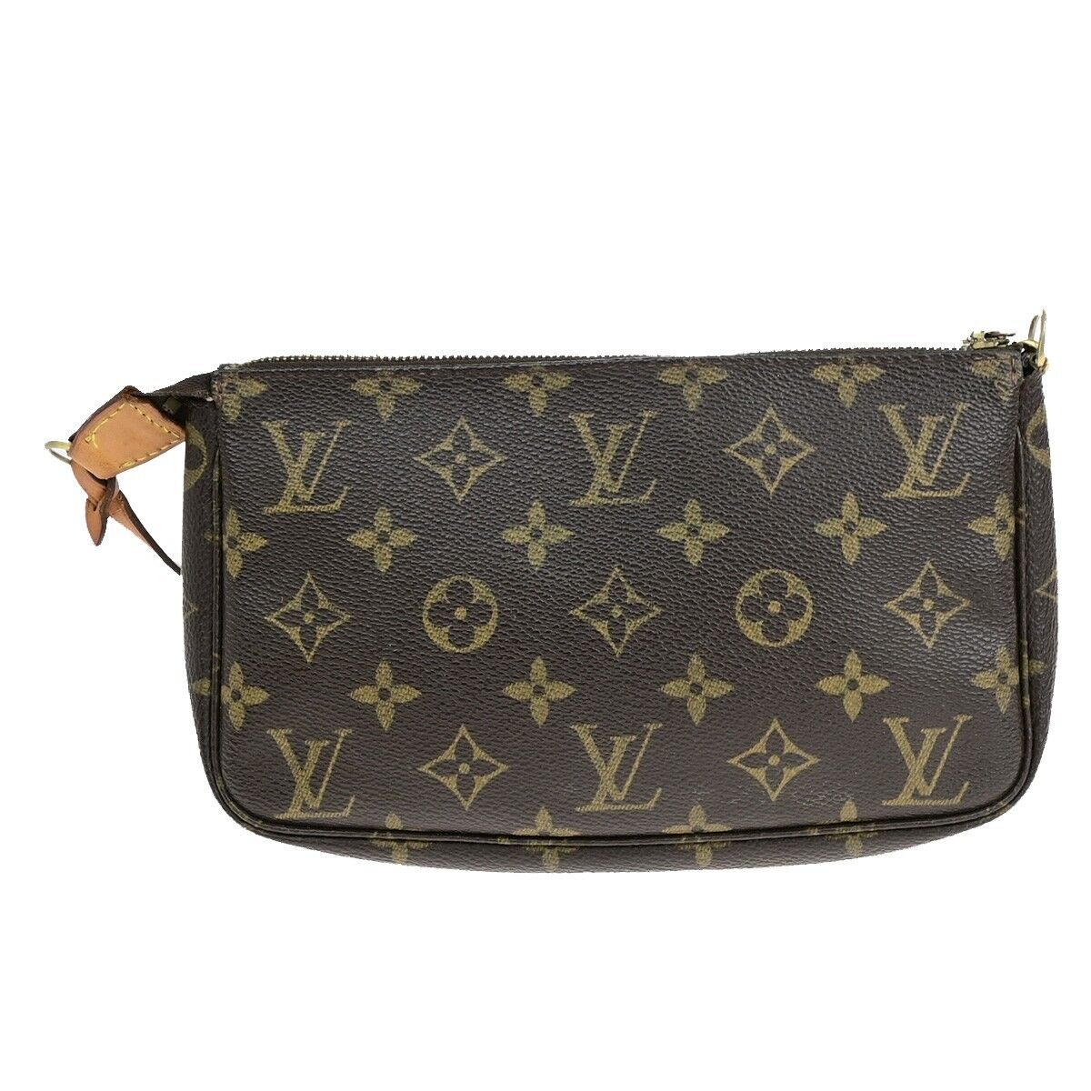 LOUIS VUITTON Pochette Accessoires Hand Bag Monogram Leather BN M51980 84EB742