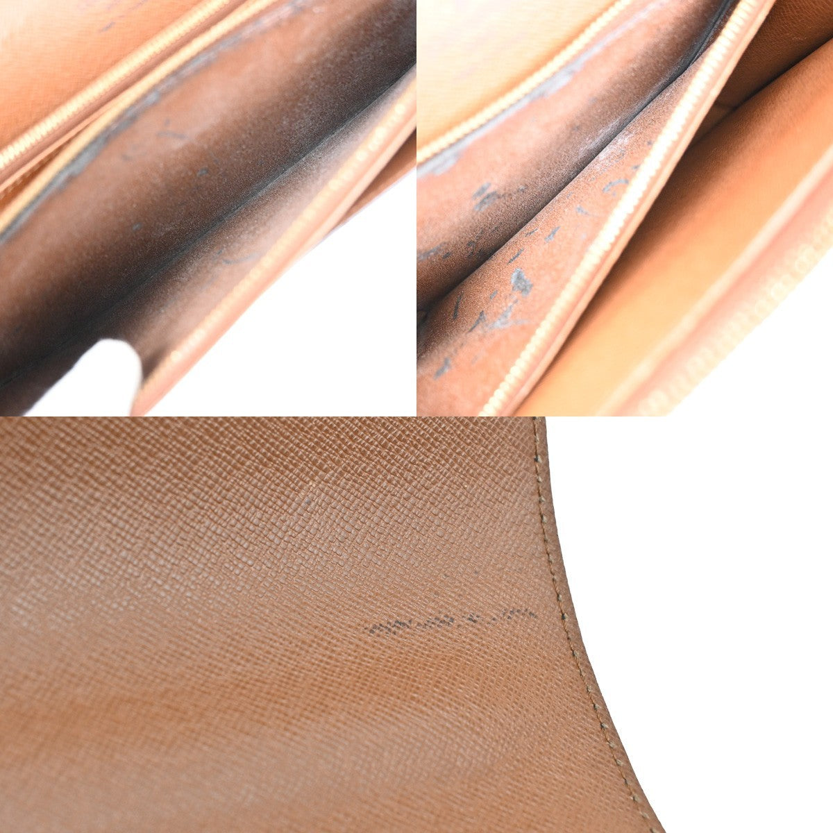 LOUIS VUITTON Concorde Hand Bag Monogram Leather Brown France M51190 88CA976