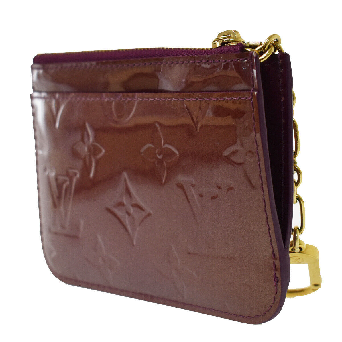 LOUIS VUITTON Pochette Cles Coin Wallet Monogram Vernis Violette M93560 69YC262