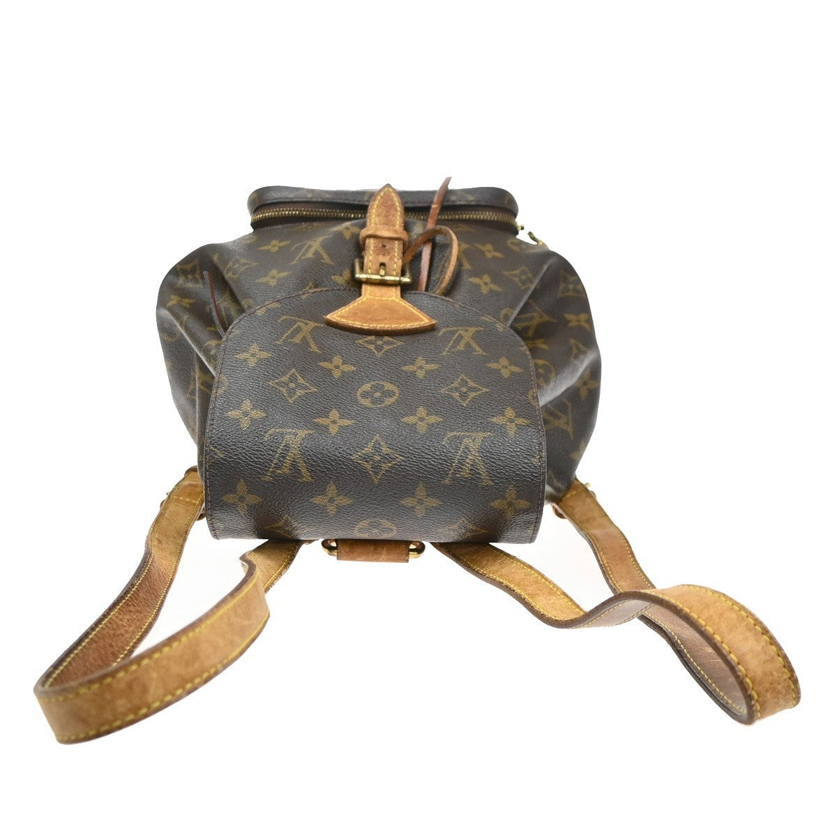 LOUIS VUITTON Montsouris MM Backpack Bag Monogram Leather Brown M51136 86MA643