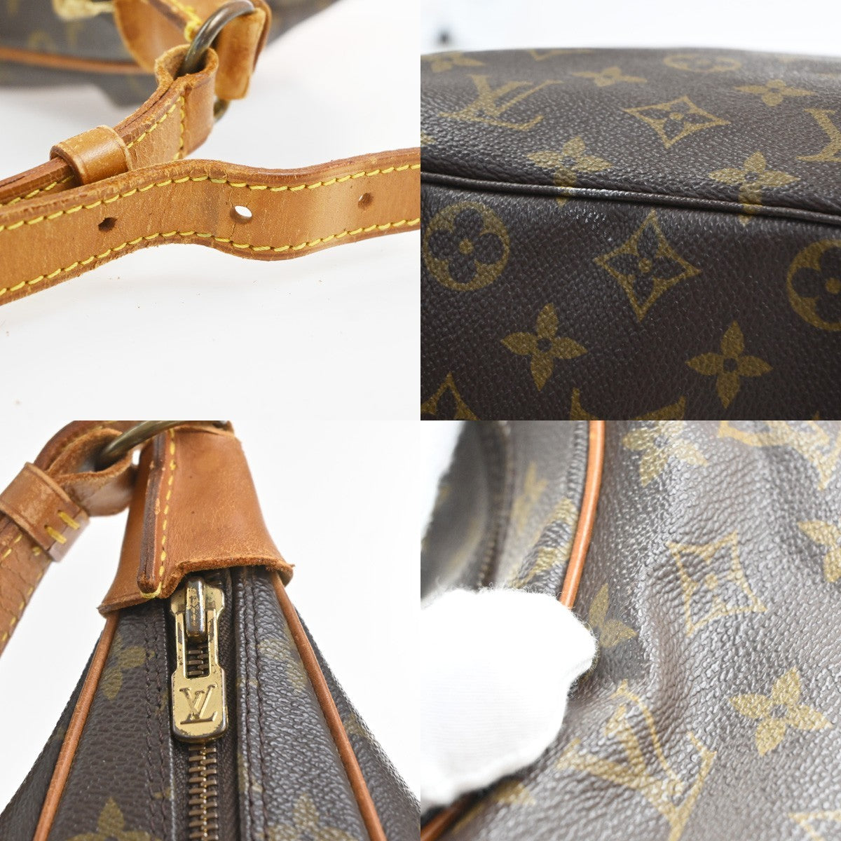 LOUIS VUITTON Boulogne 35 Shoulder Bag Monogram Leather Brown M51260 86SA009