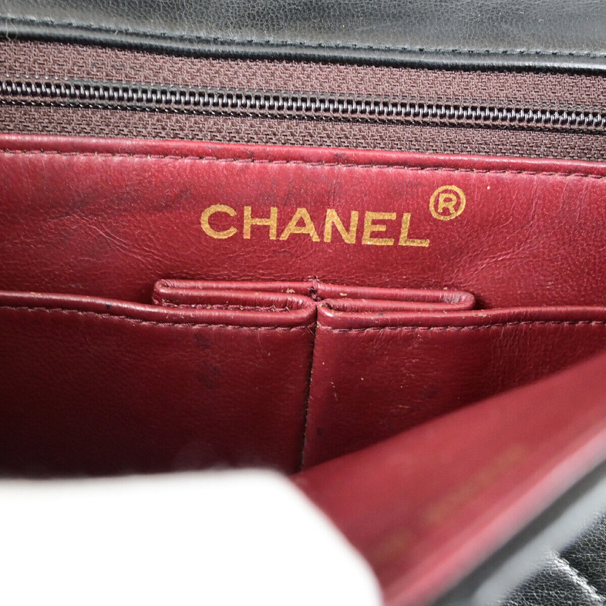 CHANEL CC Mini Matelasse Chain Shoulder Bag Leather Black GHW Vintage 397RK660