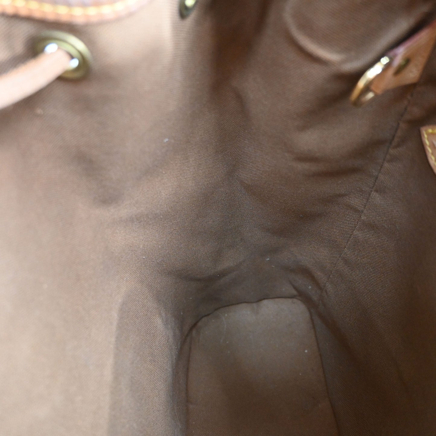 LOUIS VUITTON Montsouris MM Backpack Bag Monogram Leather Brown M51136 15KD121