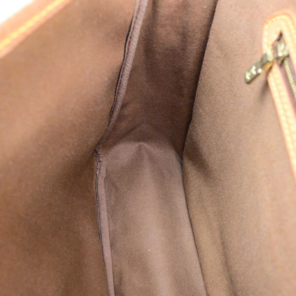 LOUIS VUITTON Gibeciere GM Shoulder Bag Monogram Leather Brown M42246 64SJ591