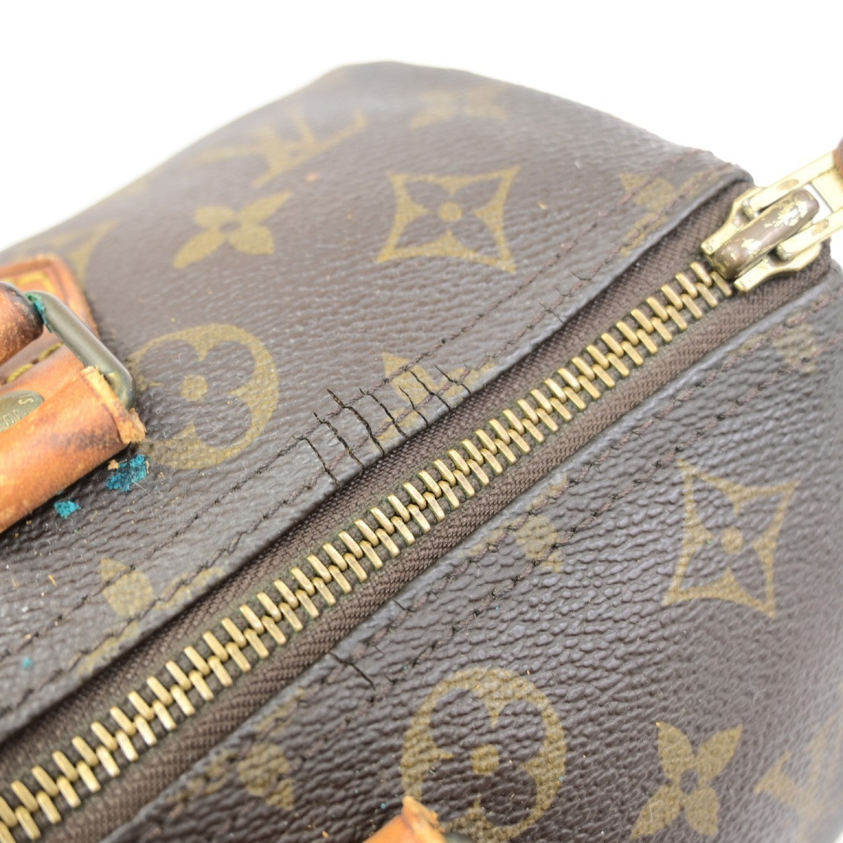 LOUIS VUITTON Speedy 30 Travel Hand Bag Monogram Leather Brown M41526 82YJ253