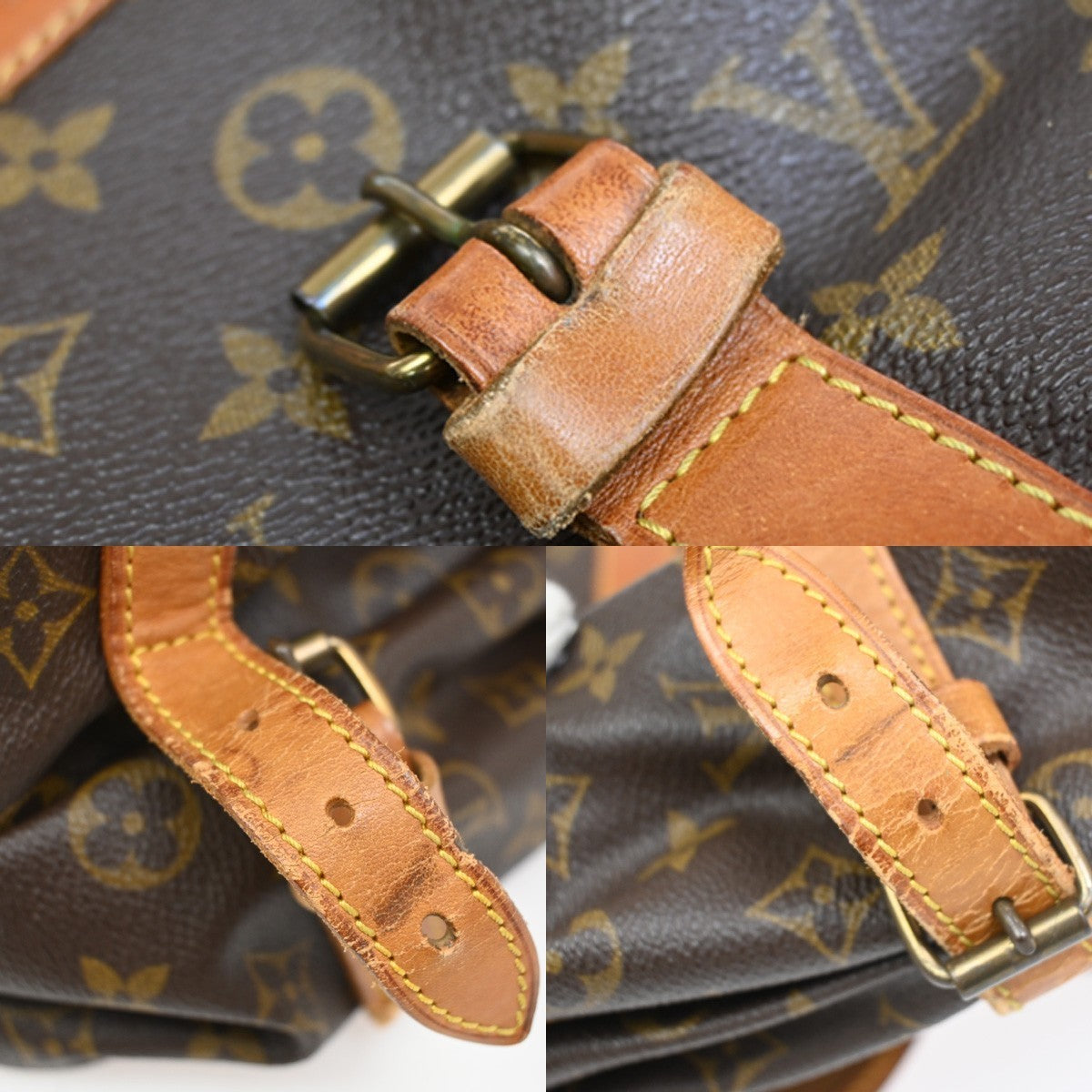 LOUIS VUITTON Saumur 35 Shoulder Bag Monogram Leather BN France M42254 87KC044