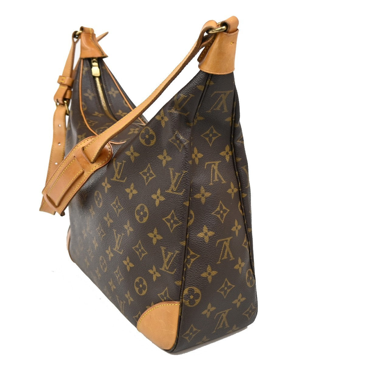 LOUIS VUITTON Boulogne 35 Shoulder Bag Monogram Leather Brown M51260 76KB633