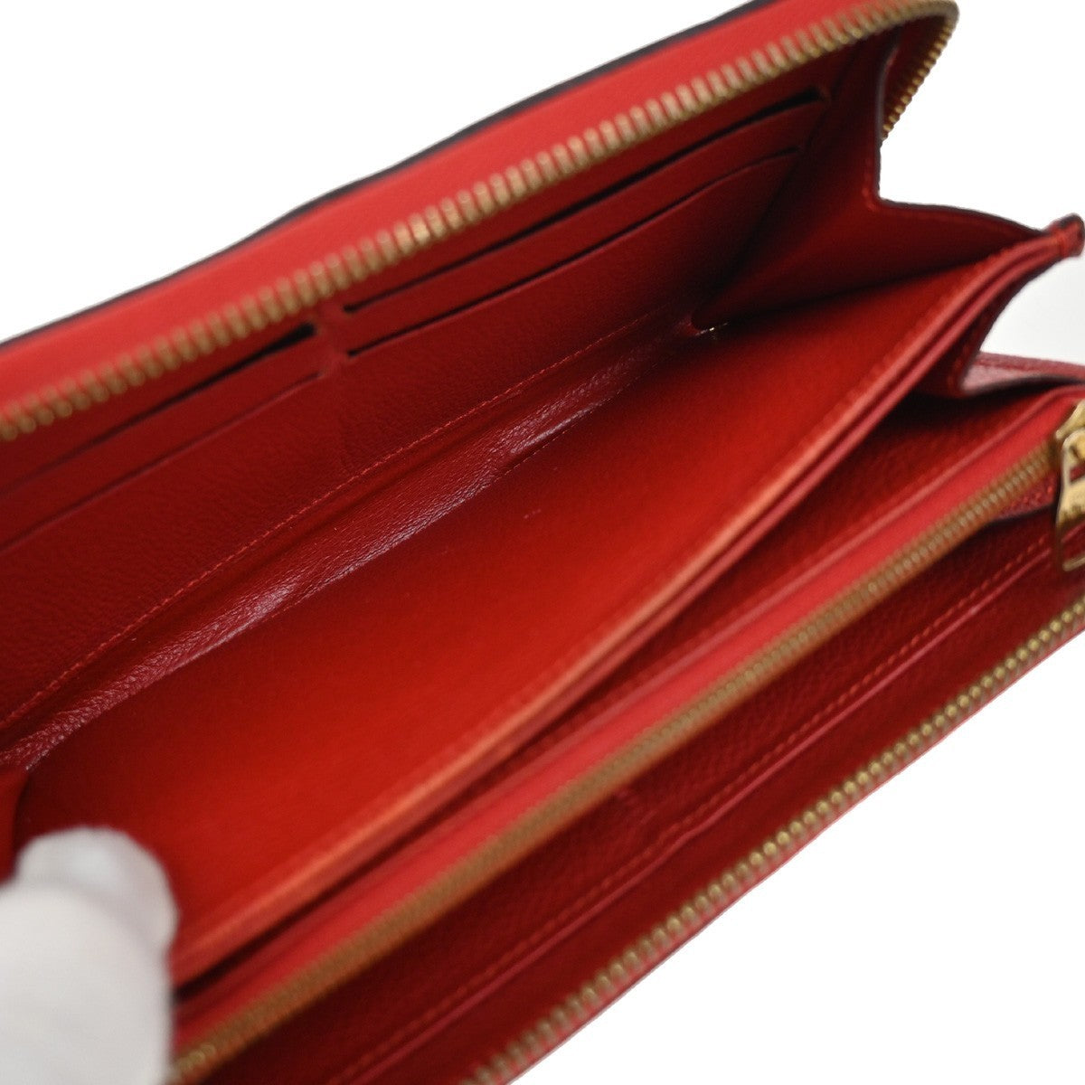 LOUIS VUITTON Zippy Wallet Long Wallet Monogram Empreinte Red M60737 62KP130