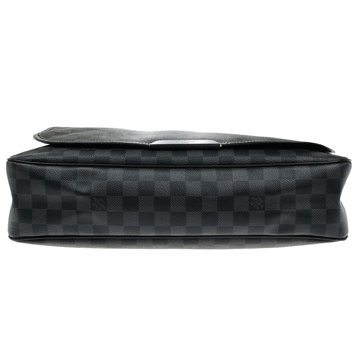 LOUIS VUITTON Daniel MM Shoulder Bag Damier Graphite Leather BK N58029 73EE029
