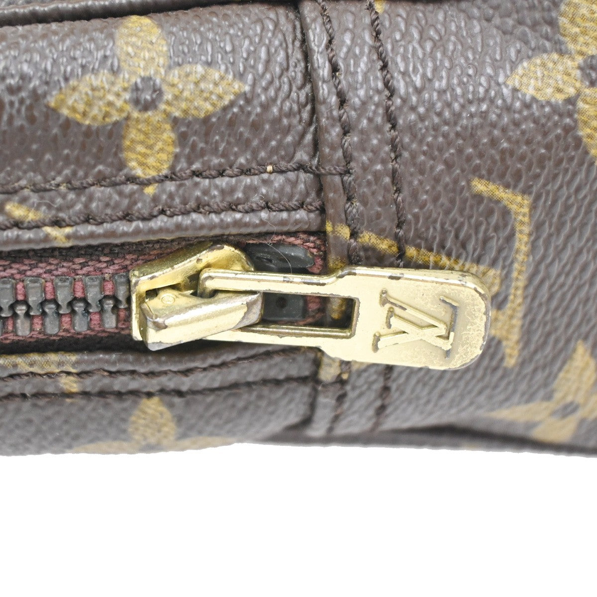 LOUIS VUITTON Trousse Toilette 23 Clutch Hand Bag Monogram Brown M47524 68ZA159