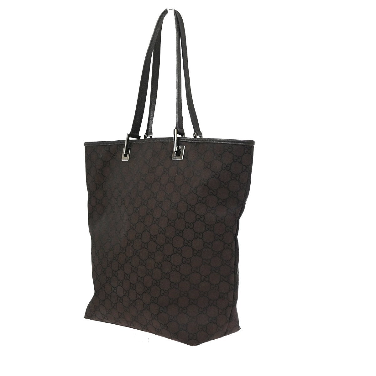 GUCCI GG Pattern Shoulder Tote Handbag Bag Canvas Leather BN SHW Italy 61CA781