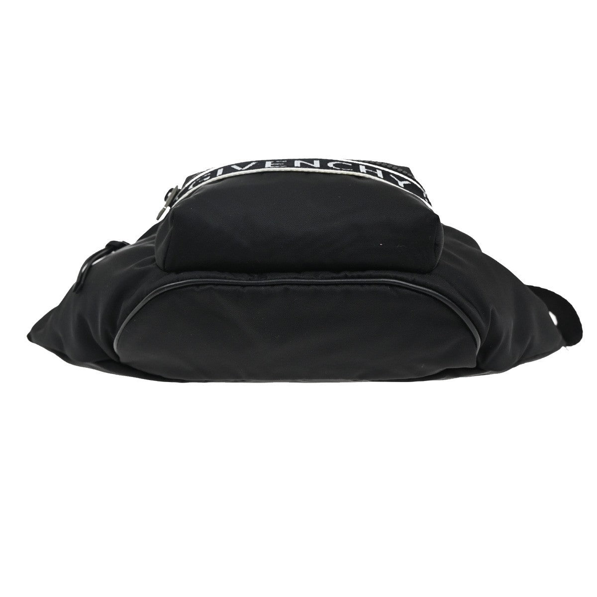GIVENCHY Logo Bum Body Bag Canvas Leather Black Romania 34MA172