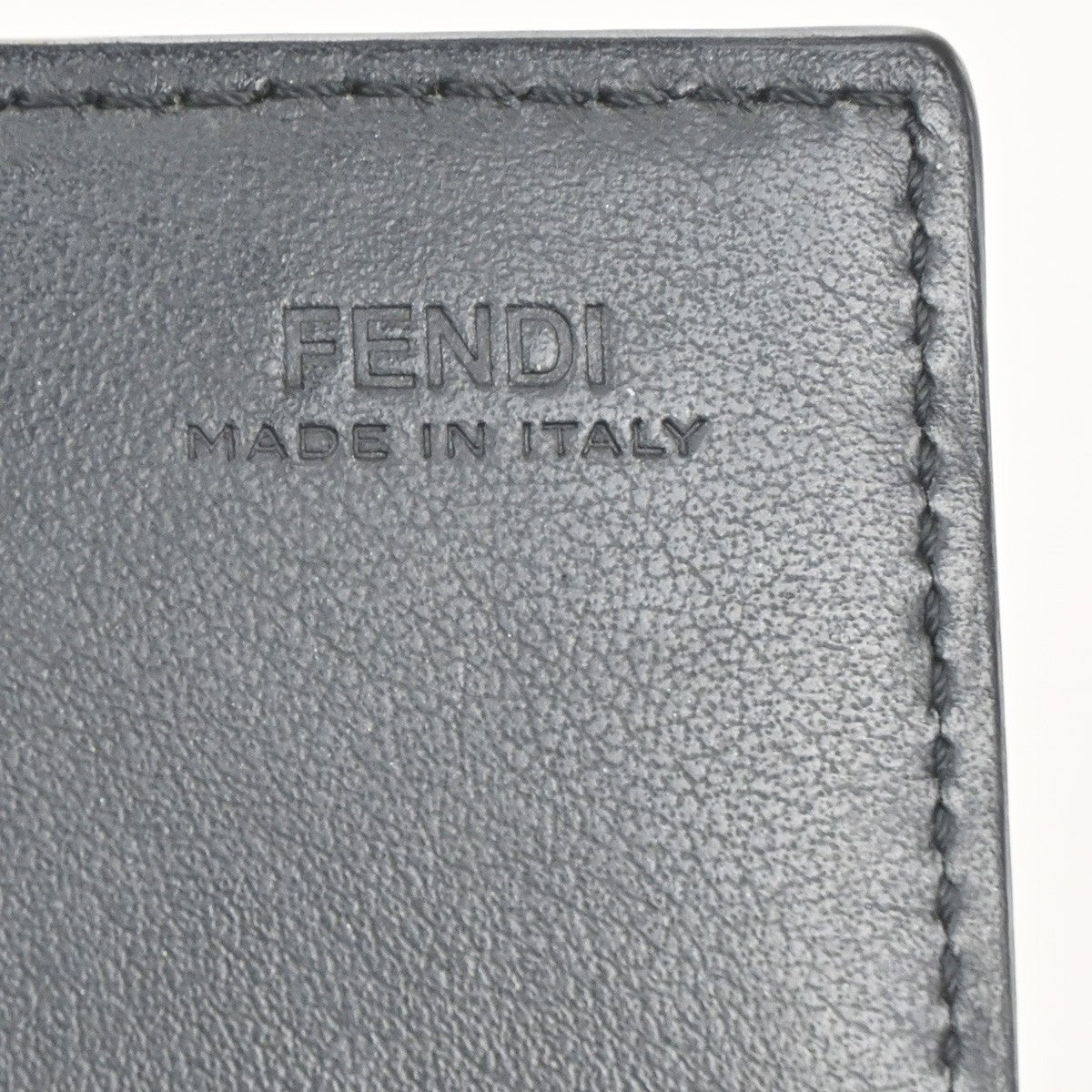FENDI By The Way Logo Bifold Long Wallet Leather Black GHW Italy 63KD005