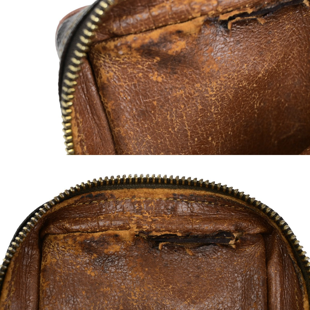 LOUIS VUITTON LV Mini Danube Shoulder Bag Monogram Leather Brown M45268 02YH114