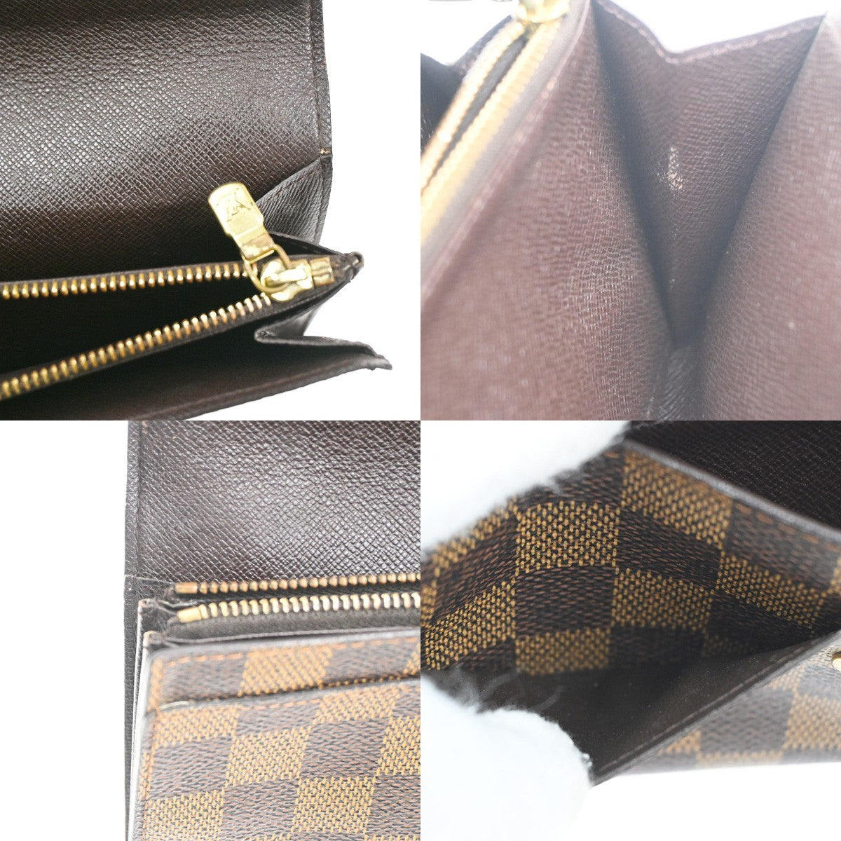 LOUIS VUITTON Porte Monnaie Credit Long Bifold Wallet Damier BN N61725 04KD006