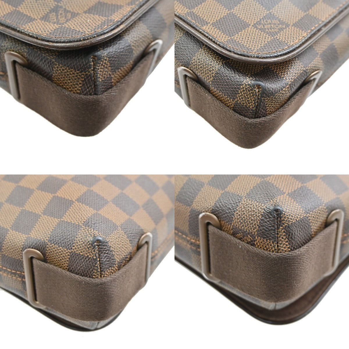 LOUIS VUITTON Brooklyn PM Shoulder Bag Damier Ebene Leather Brown N51210 72SA058