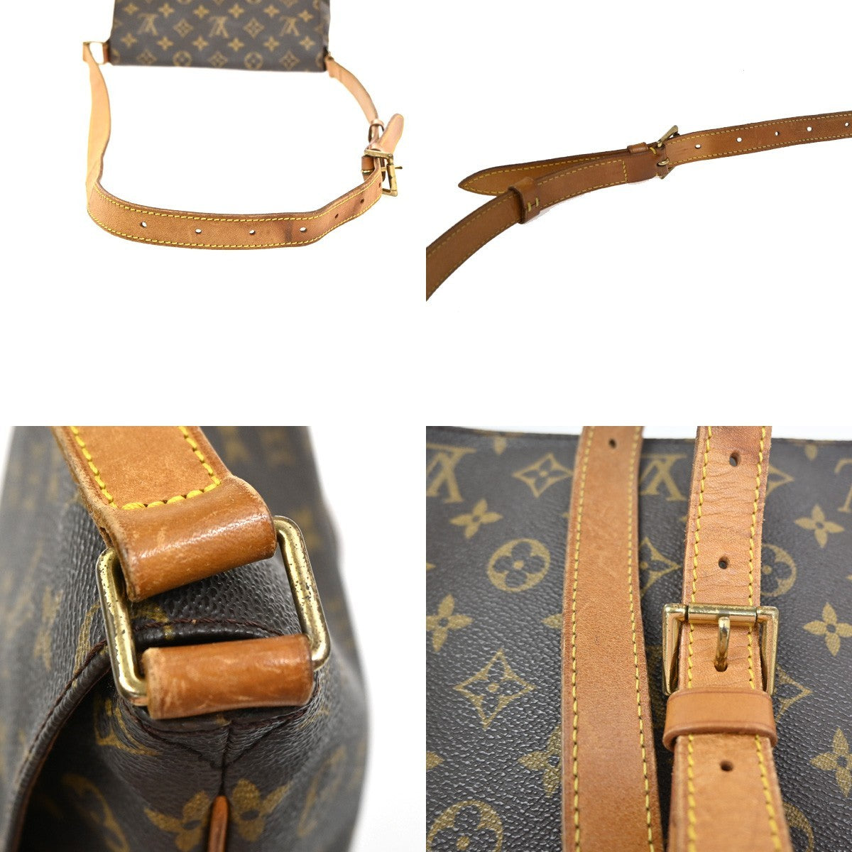 LOUIS VUITTON Musette Shoulder Bag Monogram Leather Brown France M51256 81KC182
