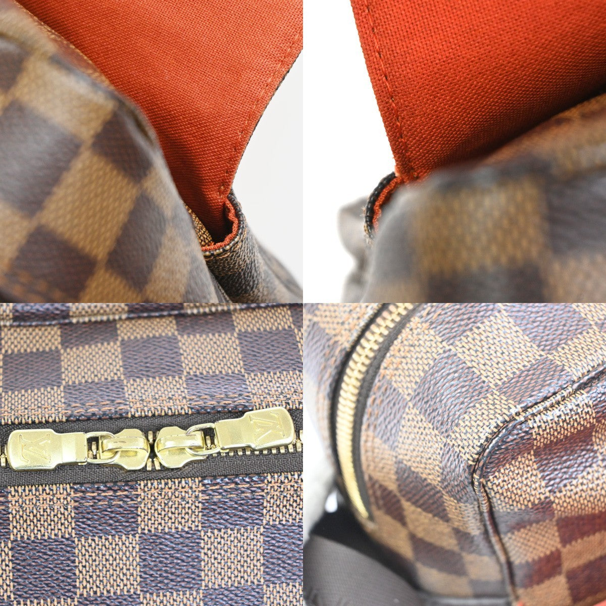 LOUIS VUITTON Naviglio Shoulder Bag Damier Ebene Leather Brown N45255 15YH939