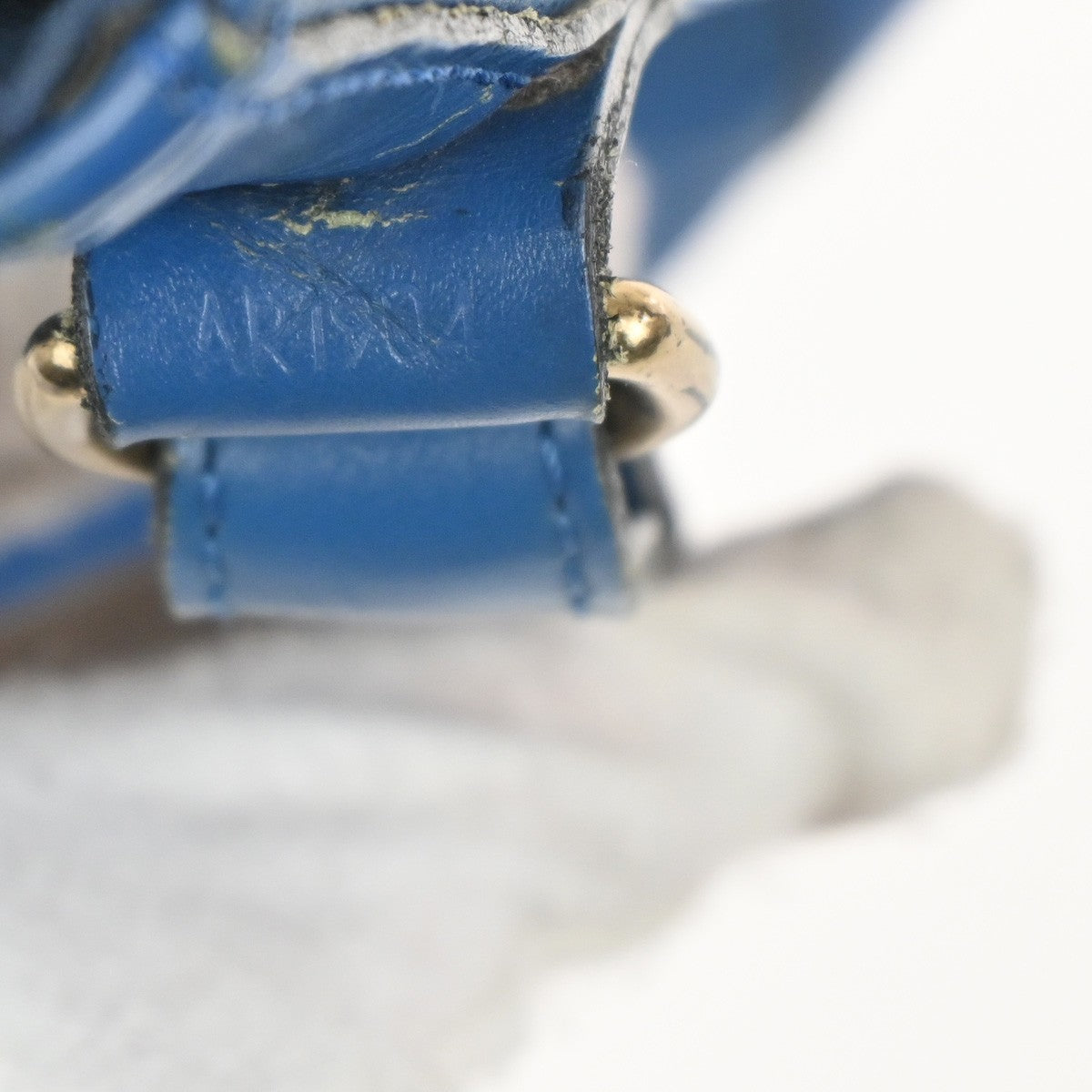 LOUIS VUITTON Noe GM Drawstring Shoulder Bag Epi Leather Blue M44005 80MA217