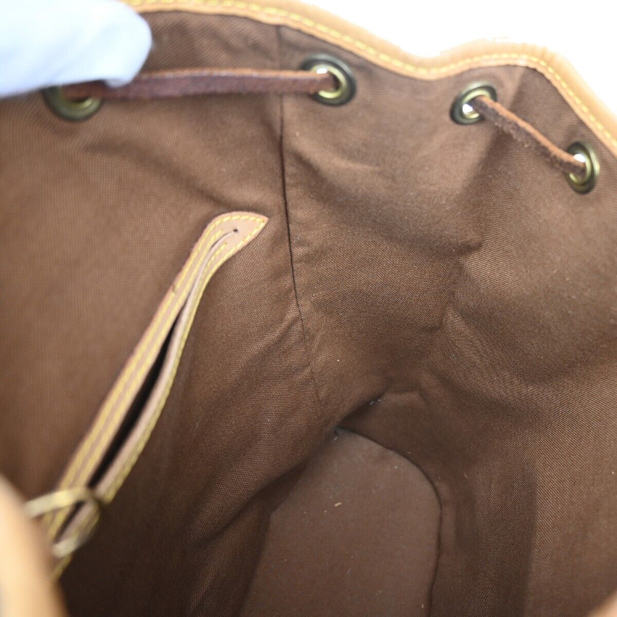 LOUIS VUITTON Montsouris MM Backpack Bag Monogram Leather Brown M51136 13SH732