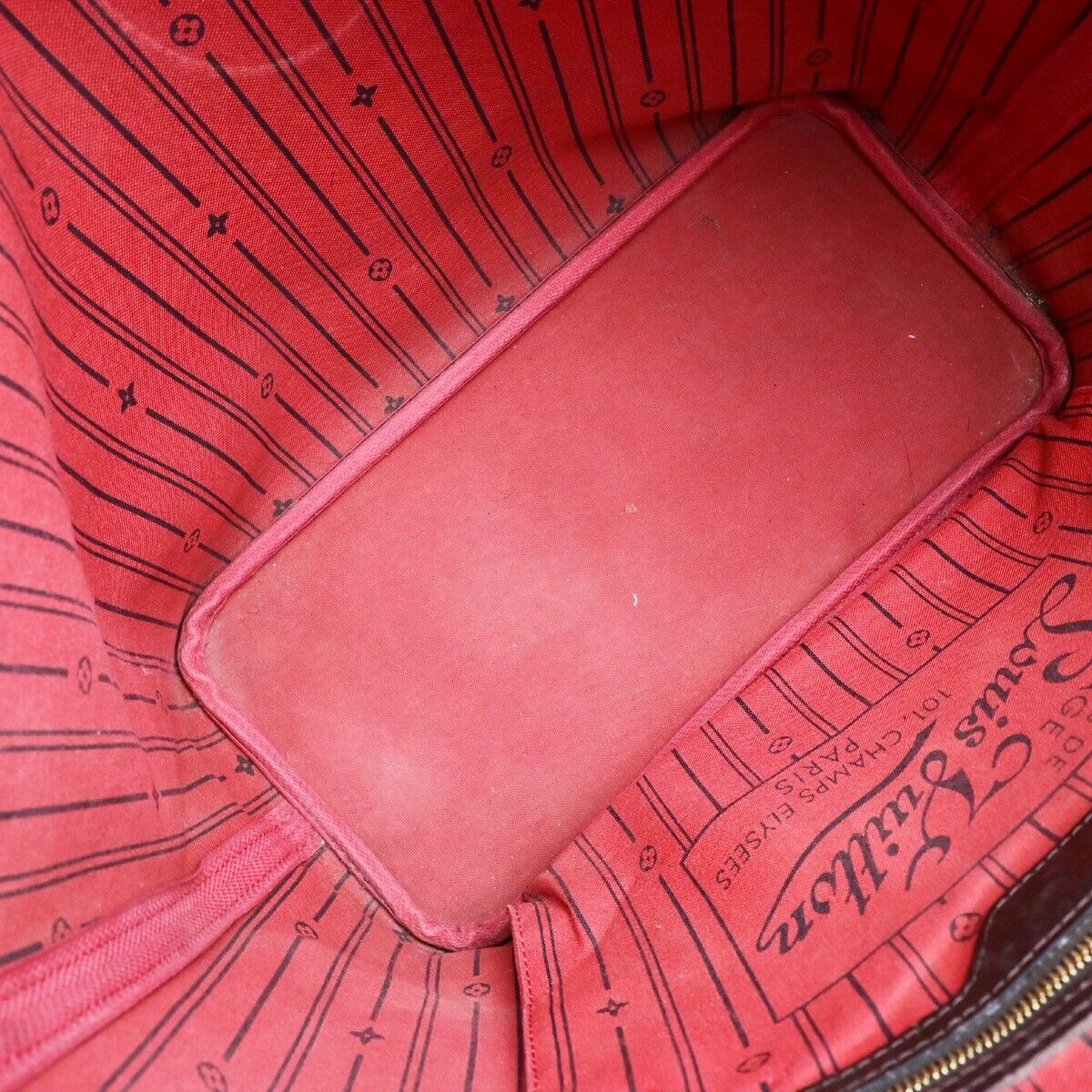 LOUIS VUITTON Neverfull MM Shoulder Bag Damier Ebene Leather BN N51105 78EC989