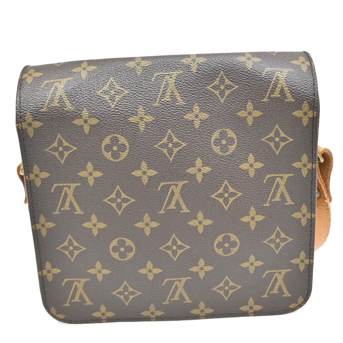 LOUIS VUITTON Cartouchiere MM Shoulder Bag Monogram Leather Brown M51253 35KB438