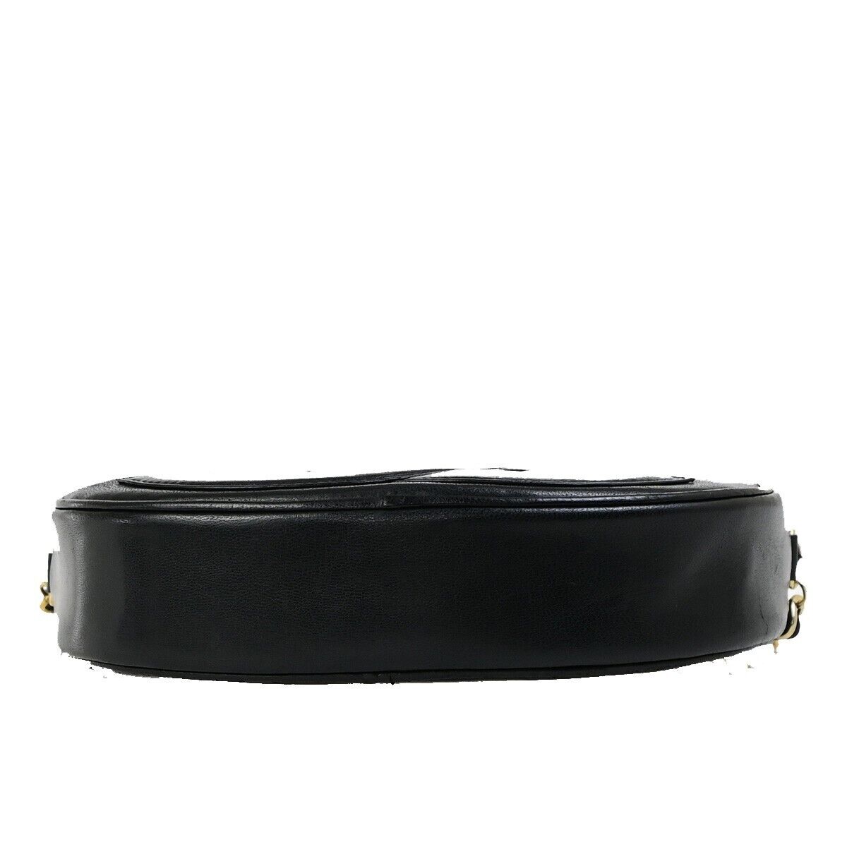 CHANEL CC Logo Tassel Chain Mini Shoulder Bag Leather Black GHW Vintage 395RK720