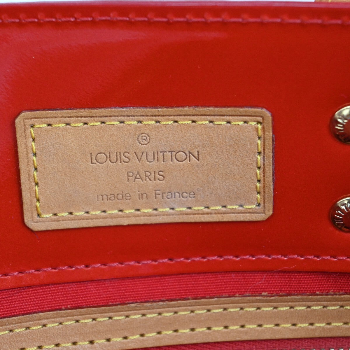 LOUIS VUITTON Read PM Hand Bag Monogram Vernis Patent Leather Red M91088 86FB595