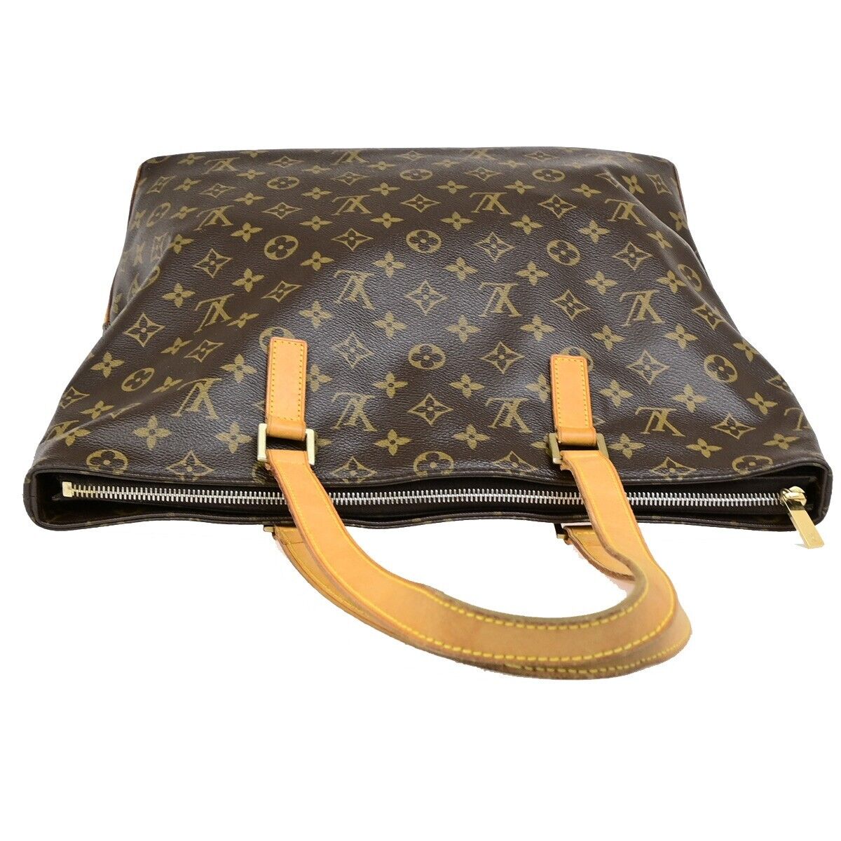 LOUIS VUITTON Cabas Mezzo Shoulder Bag Monogram Leather Brown M51151 73ED147