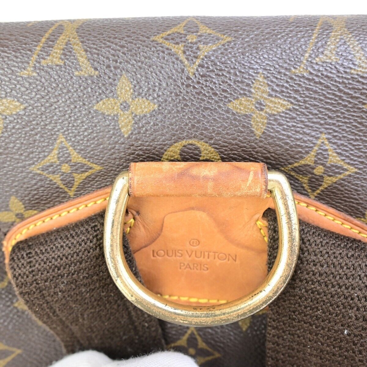 LOUIS VUITTON Montsouris GM Backpack Bag Monogram Leather Brown M51135 71FB219