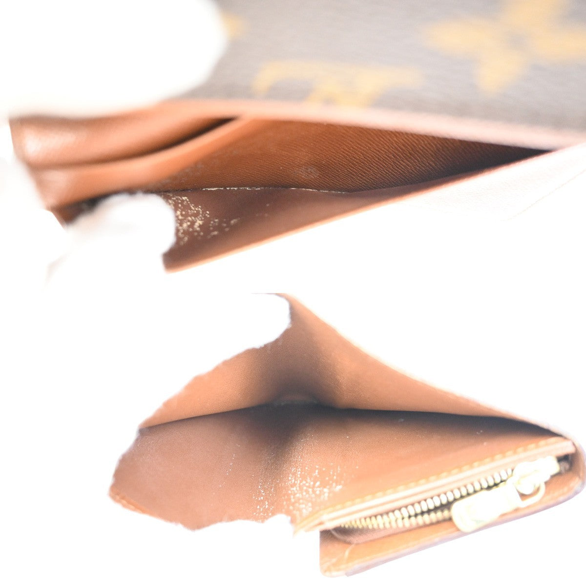 LOUIS VUITTON Porte Monnaie Billets Tresor Wallet Monogram Brown M61730 09ZA134