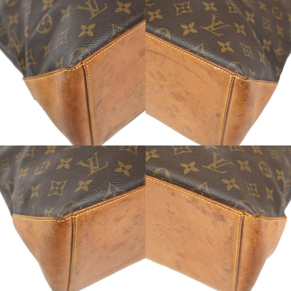LOUIS VUITTON Cabas Mezzo Shoulder Bag Monogram Leather Brown M51151 70ZA089
