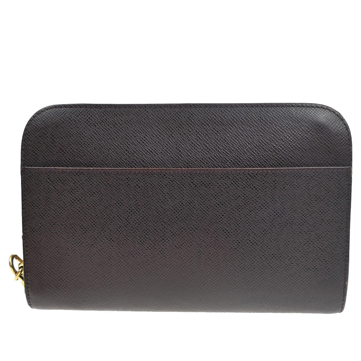38.Live LOUIS VUITTON Baikal Hand Bag Taiga Leather Acajou M30186 02MA157