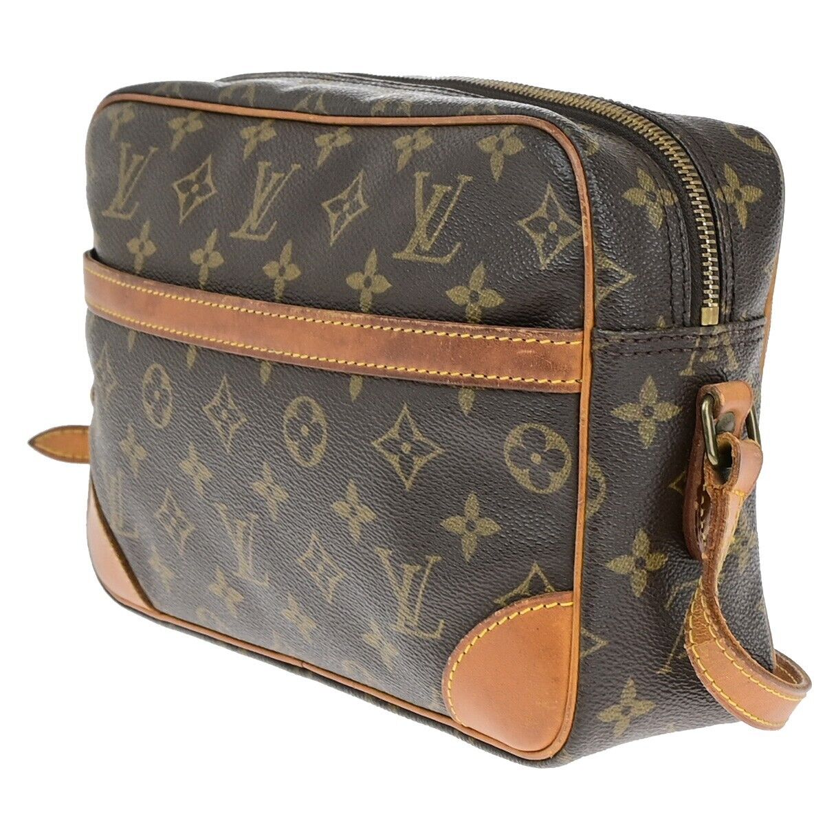 LOUIS VUITTON Trocadero 27 Shoulder Bag Monogram Leather Brown M51274 30EB146