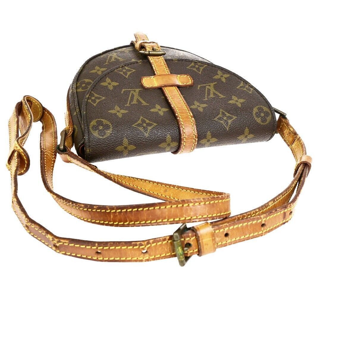 LOUIS VUITTON Chantilly PM Shoulder Bag Monogram Leather Brown M51234 69SJ463