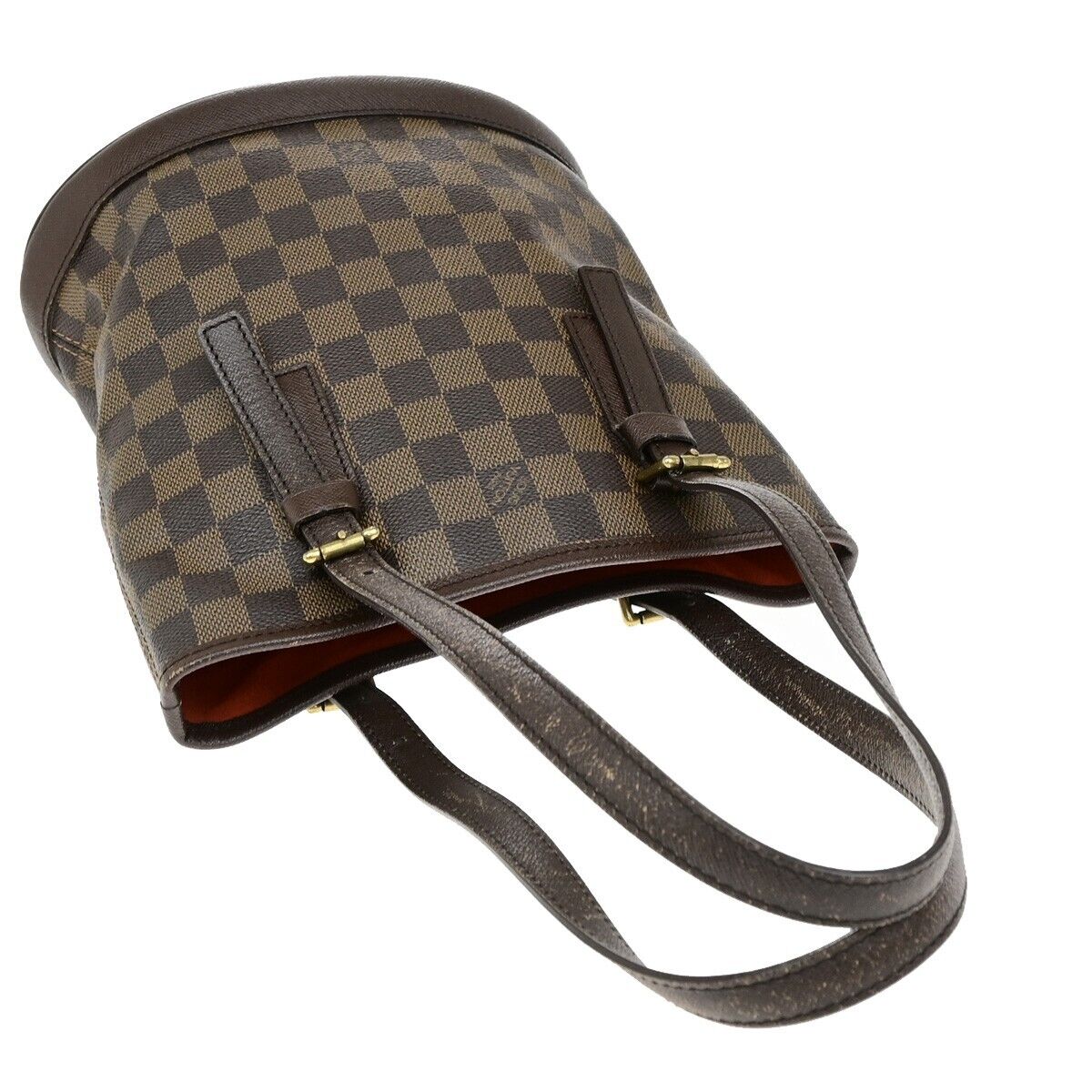 LOUIS VUITTON LV Marais Shoulder Bag Damier Ebene Leather Brown N42240 73ED847