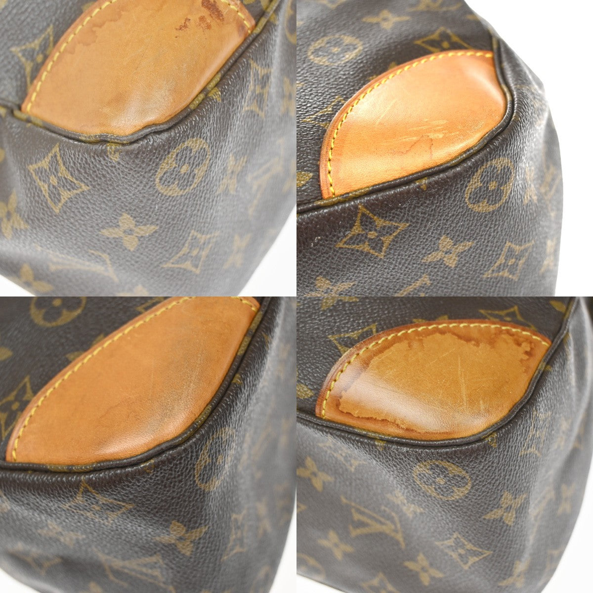LOUIS VUITTON Boulogne 35 Shoulder Bag Monogram Leather Brown M51260 73YH997