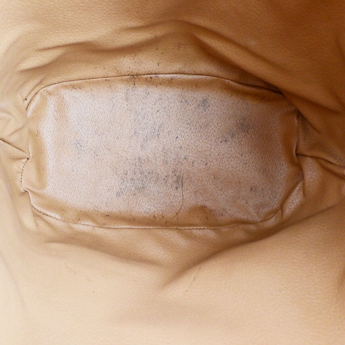 CELINE Logo Macadam Pattern Drawstring Shoulder Bag PVC Leather Brown 69HB986