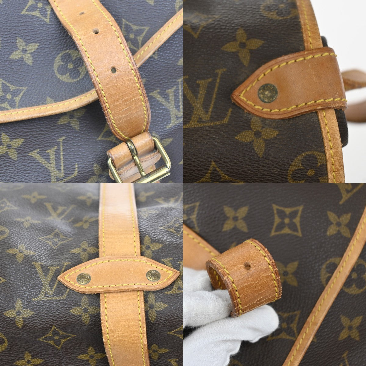 LOUIS VUITTON Saumur 35 Shoulder Bag Monogram Leather BN France M42254 84YJ109