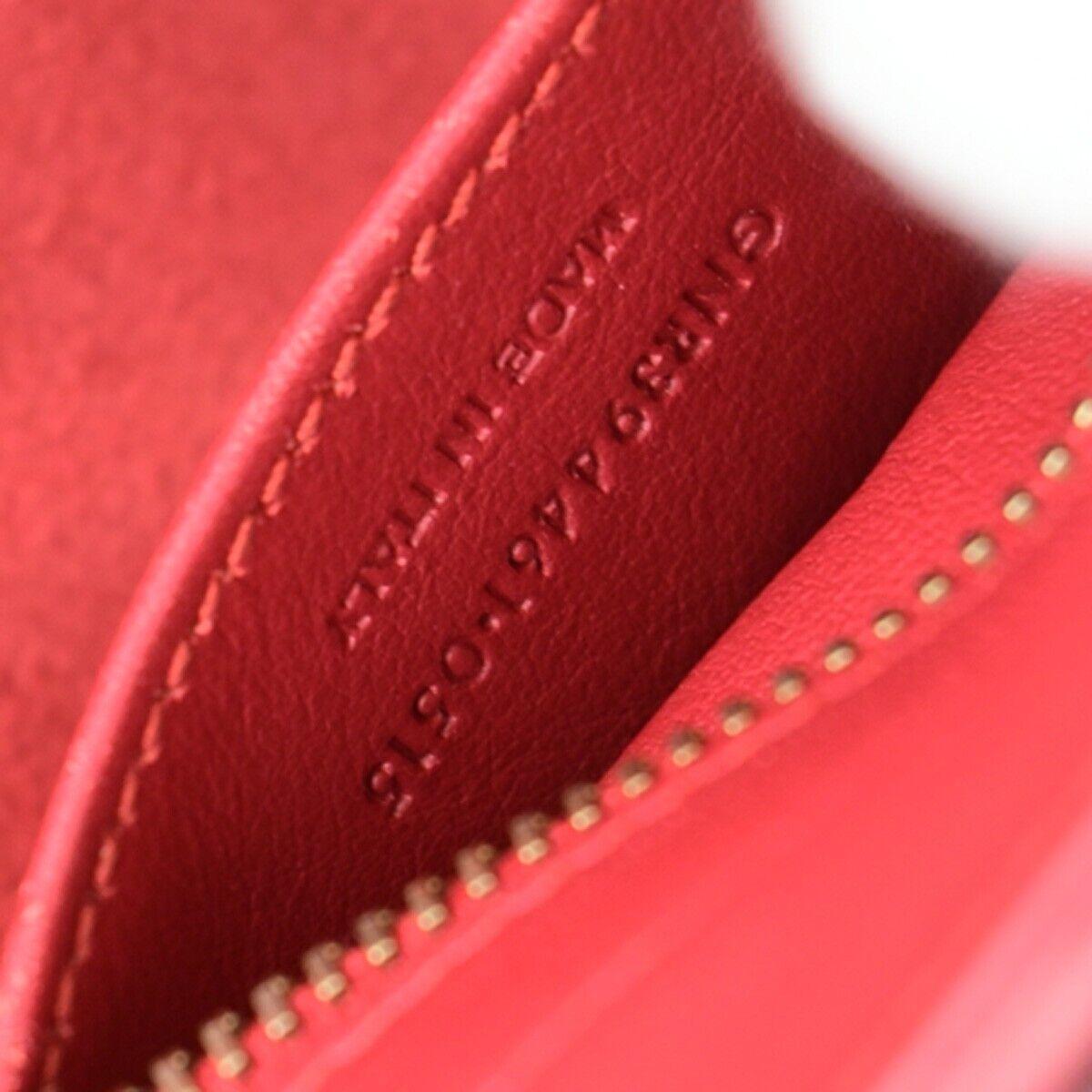 SAINT LAURENT YSL Logo Cabas 2 Way Hand Bag Leather Red GHW Italy 29EC867