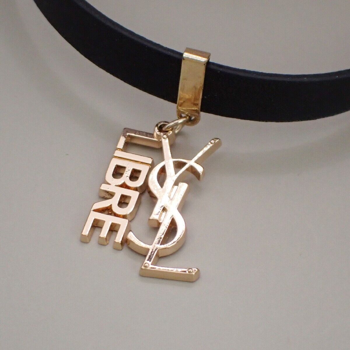 YVE SAINT LAURENT Beaute Libre Charm Choker Necklace Wrap Bracelet BK 03EB416