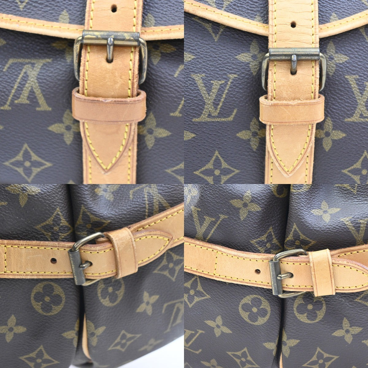 LOUIS VUITTON Saumur 35 Shoulder Bag Monogram Leather BN France M42254 84MA279