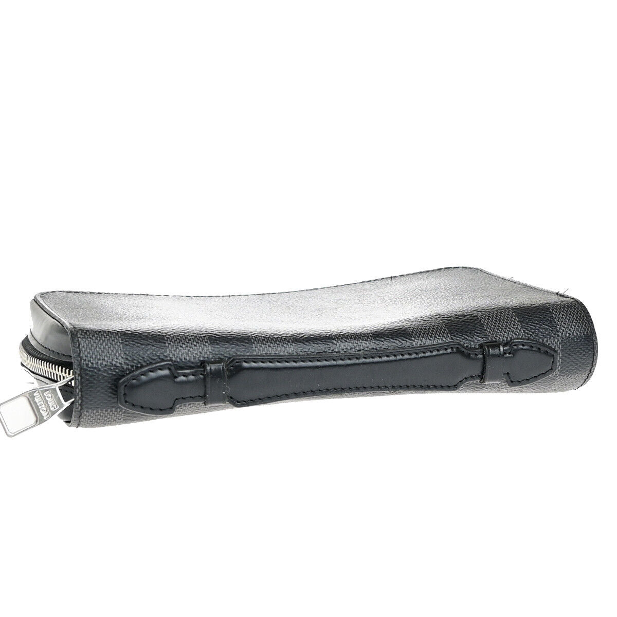 LOUIS VUITTON Zippy XL Long Wallet Travel Case Damier Graphite BK N41503 96YE848