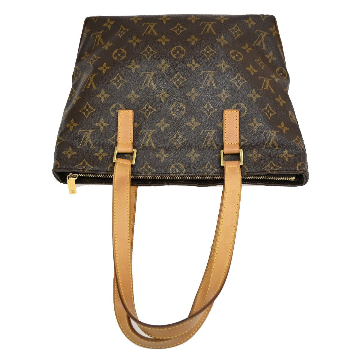 LOUIS VUITTON Cabas Piano Shoulder Bag Monogram Leather Brown M51148 20CA259