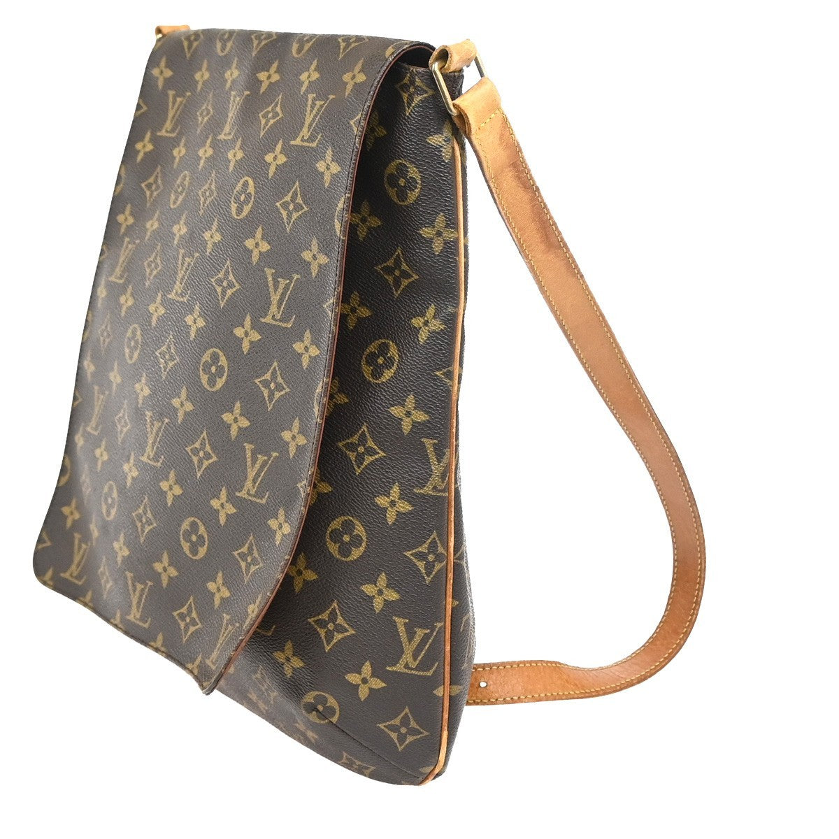 LOUIS VUITTON Musette Shoulder Bag Monogram Leather Brown France M51256 39KC891