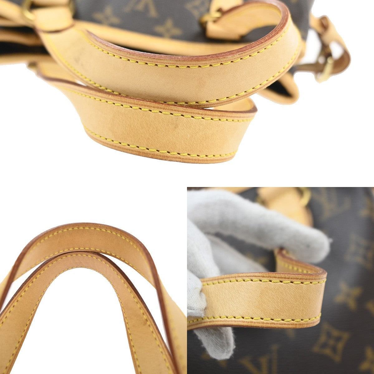 LOUIS VUITTON Batignolles Tote Hand Bag Monogram Leather Brown M51156 17KC818