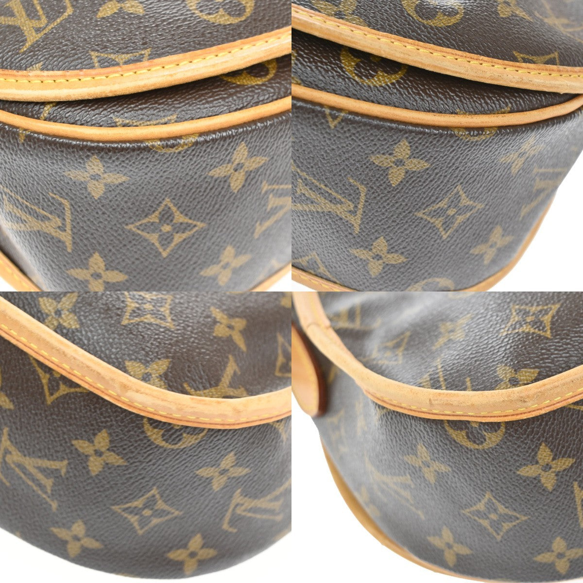 LOUIS VUITTON Menilmontant PM Shoulder Bag Monogram Leather BN M40474 13CA936