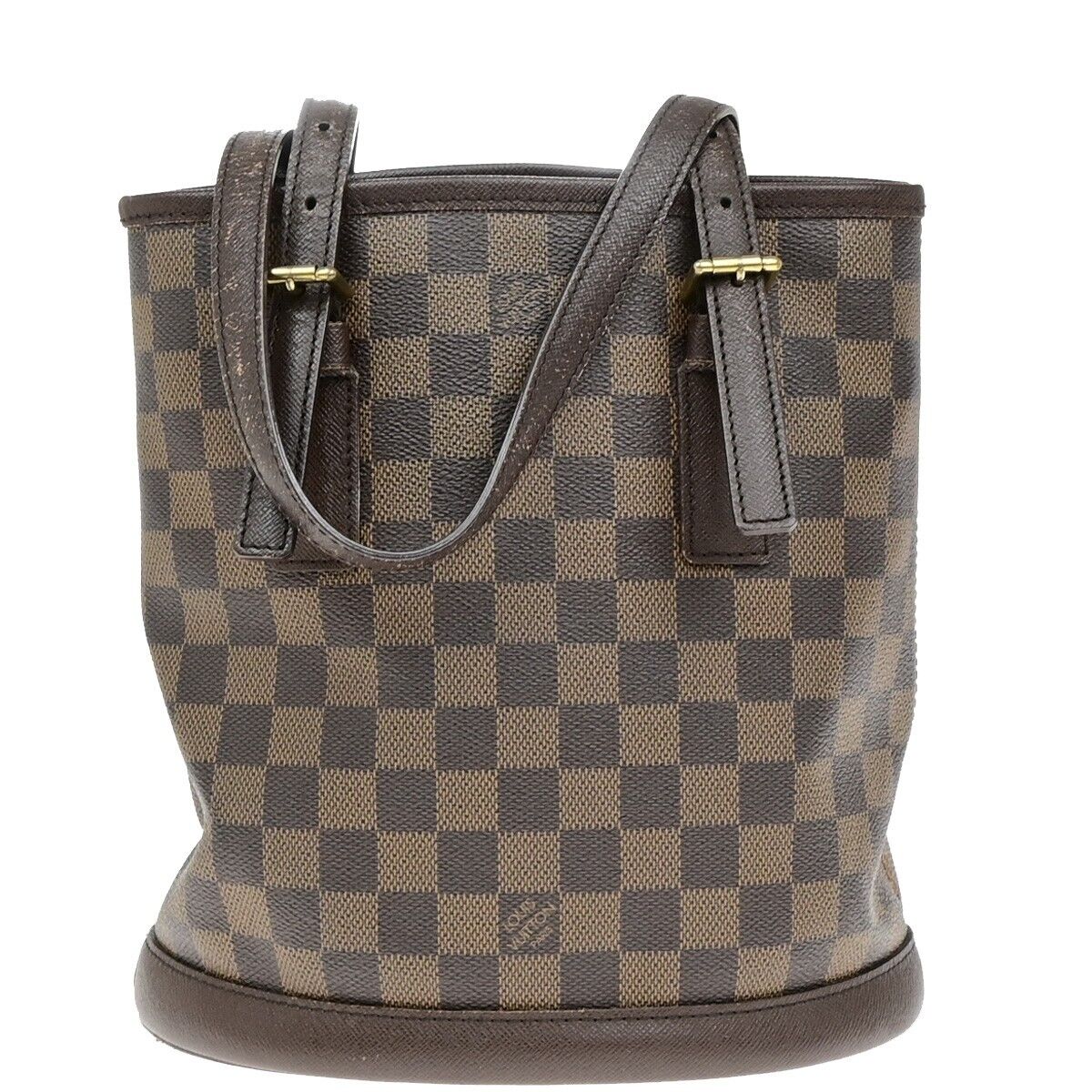 LOUIS VUITTON LV Marais Shoulder Bag Damier Ebene Leather Brown N42240 73ED847