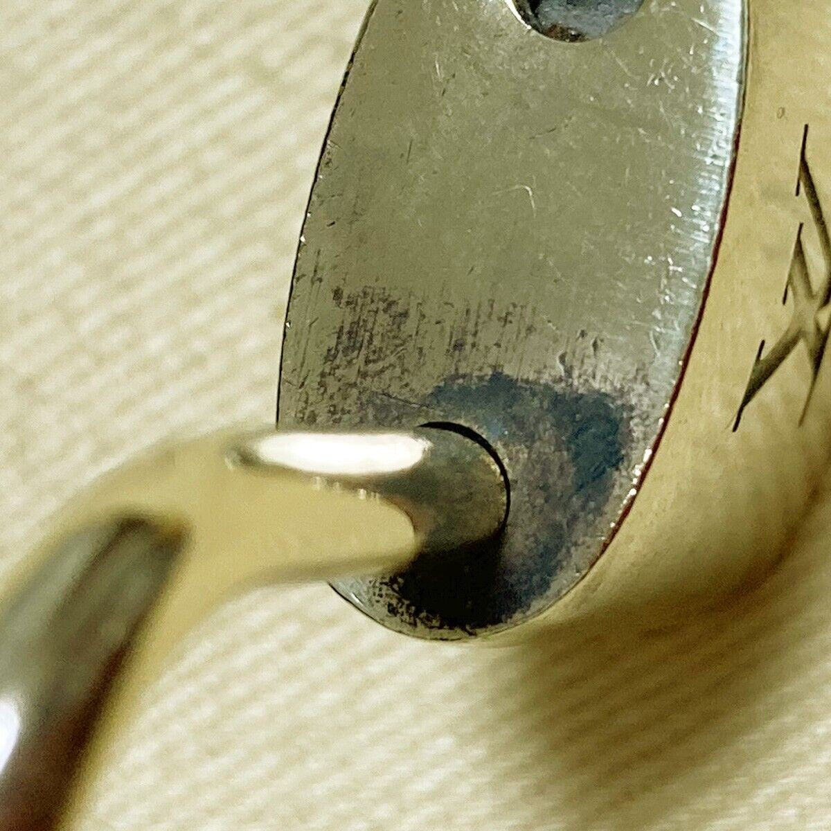 LOUIS VUITTON LV 10 SET PADLOCK KEY BAG CHARM CADENA GOLD PLATED FRANCE 35PDA120